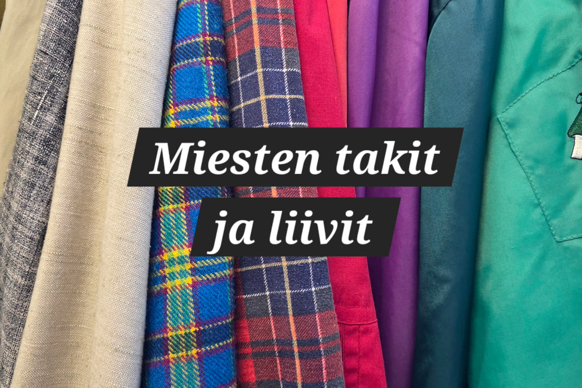 Miesten vintage takit ja liivit - Pivis Vintage Shop 