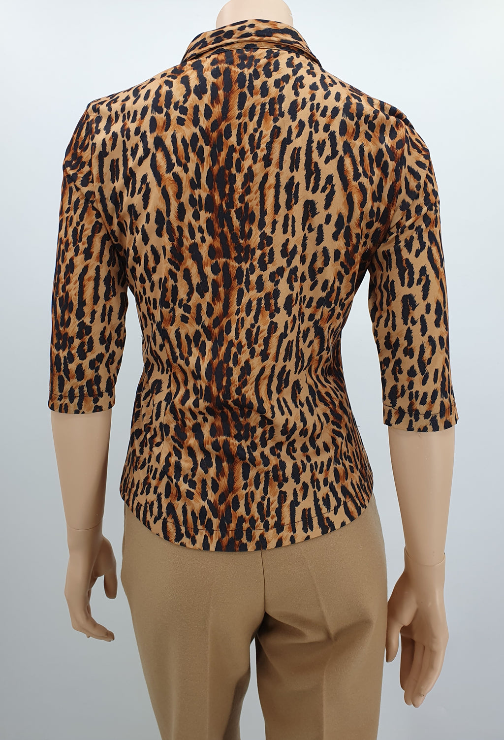 Women's leopard print shirt, 2000s, size 34/36