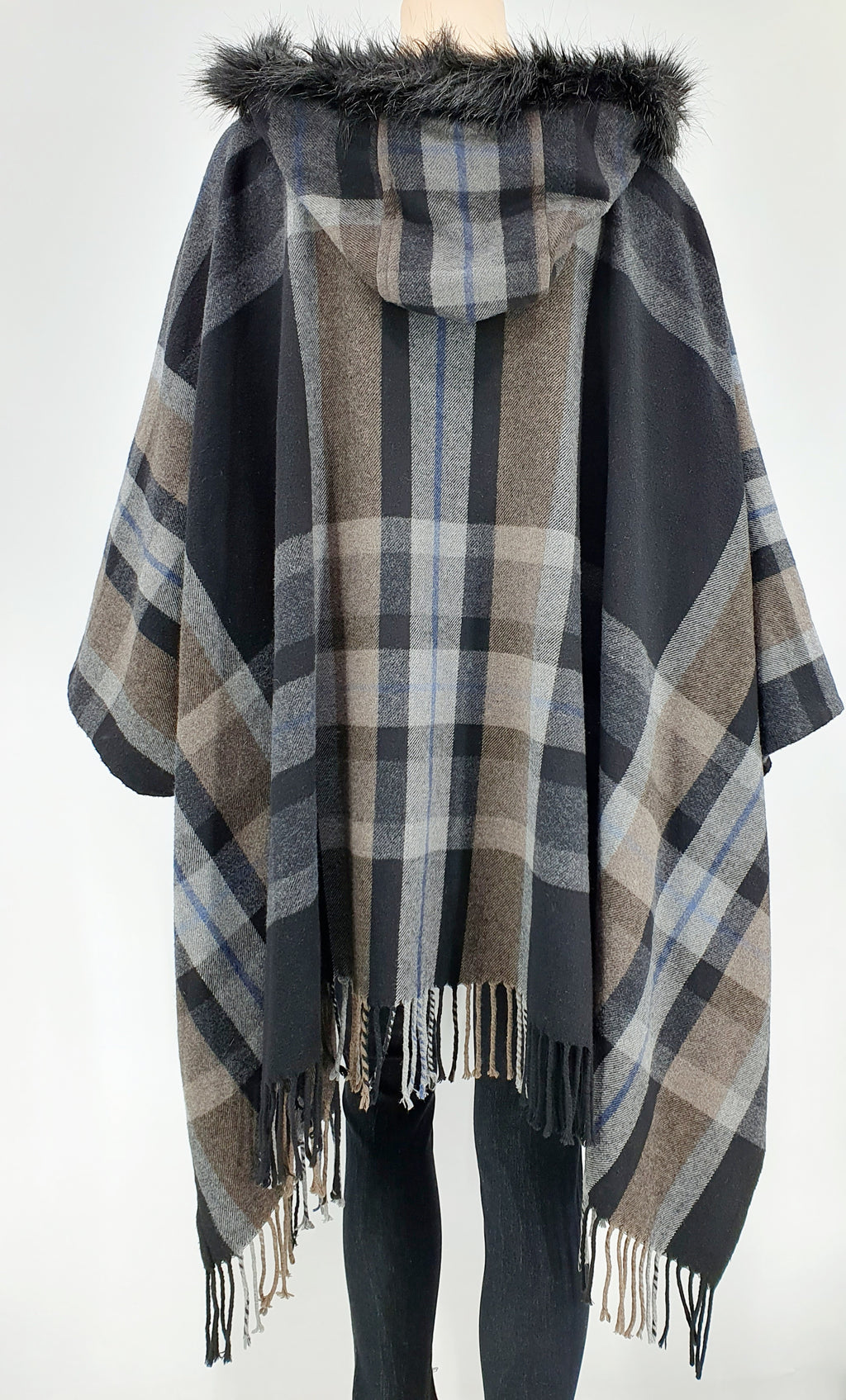 KappAhl, hooded wool cape from the 2000s, onesize
