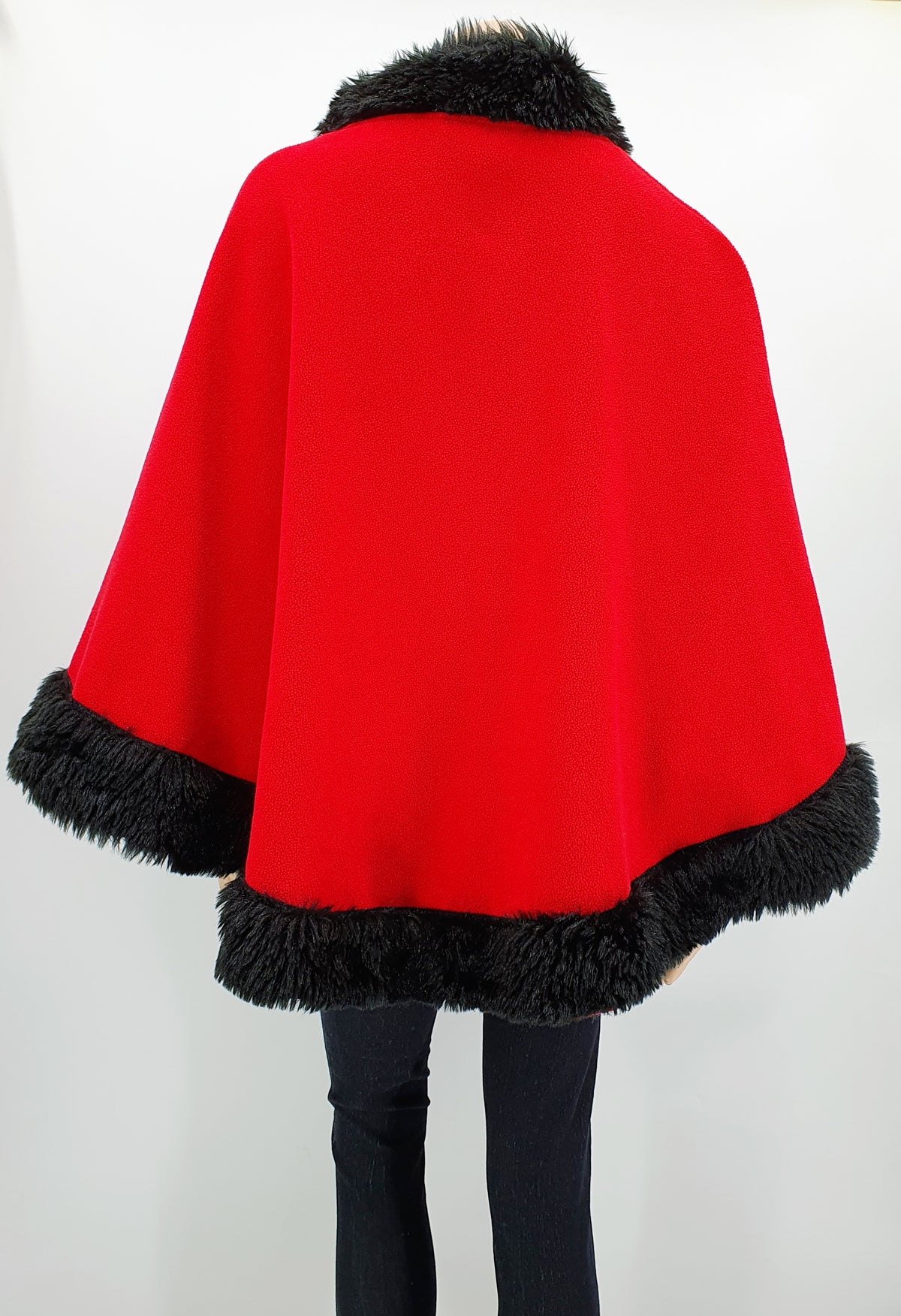 Punamusta viitta 80-90-luvulta, onesize