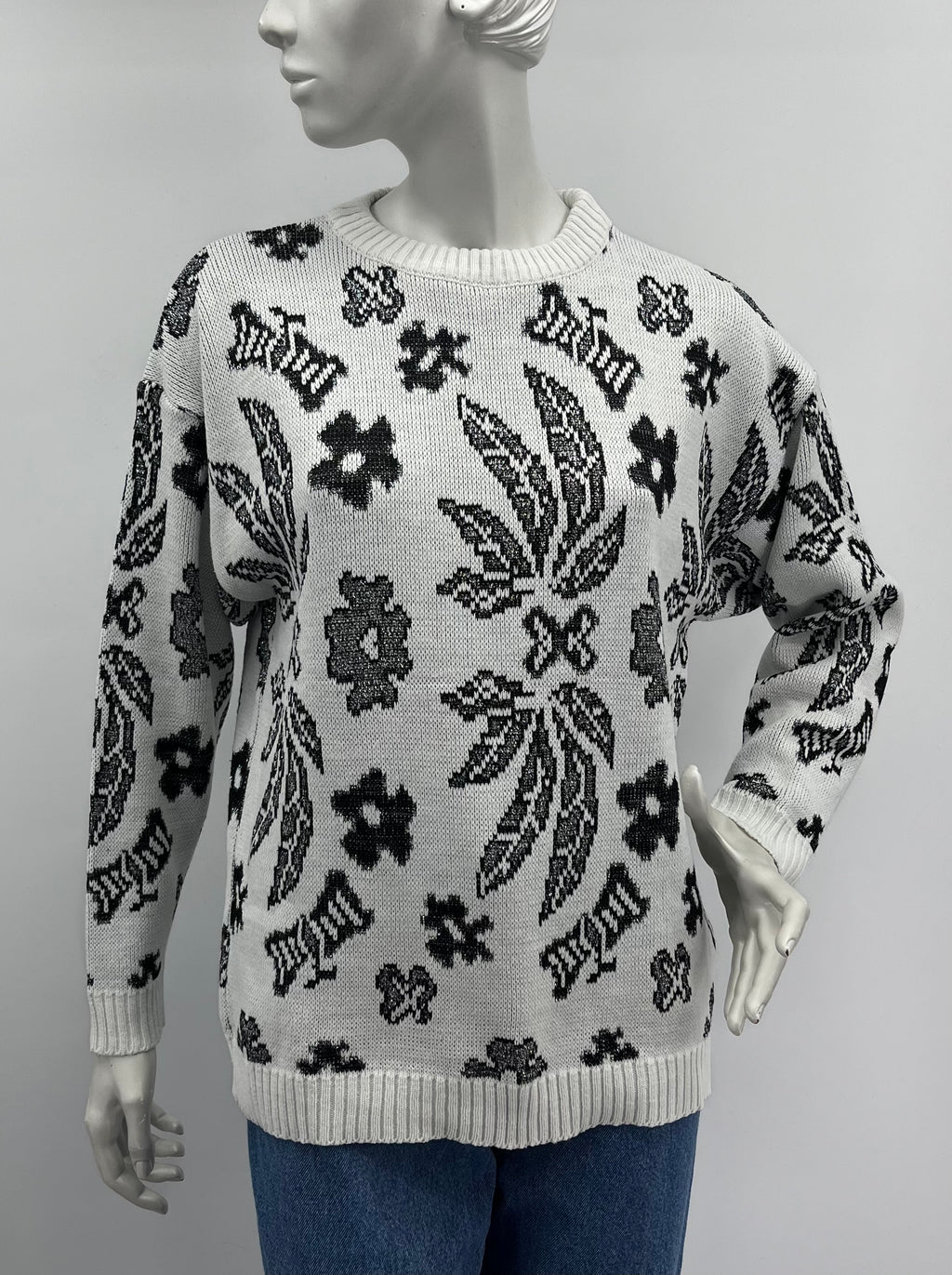 Kimalteleva vintage neulepusero 90-luku