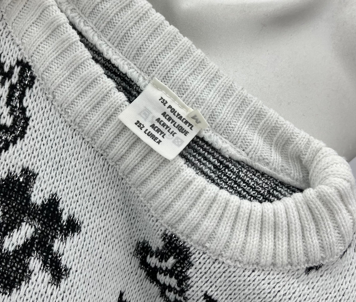 Kimalteleva vintage neulepusero 90-luku 