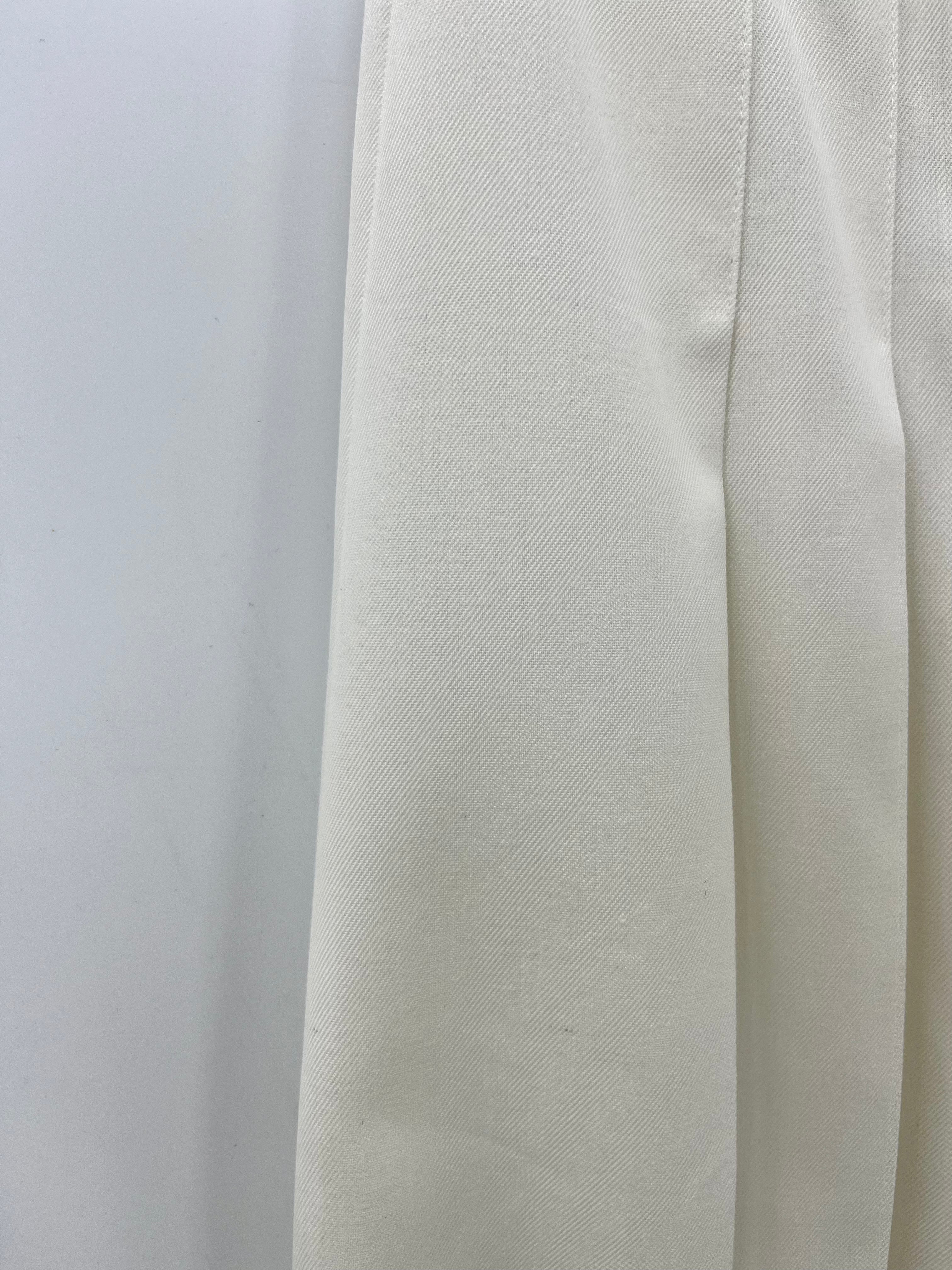 Westerlind, off-white pleated skirt, 80s, waist 72cm, estimated size 36