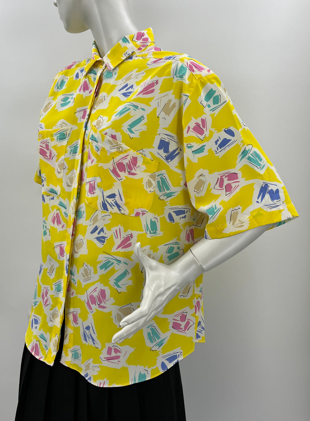 Bright yellow women's t-shirt, size 40-42