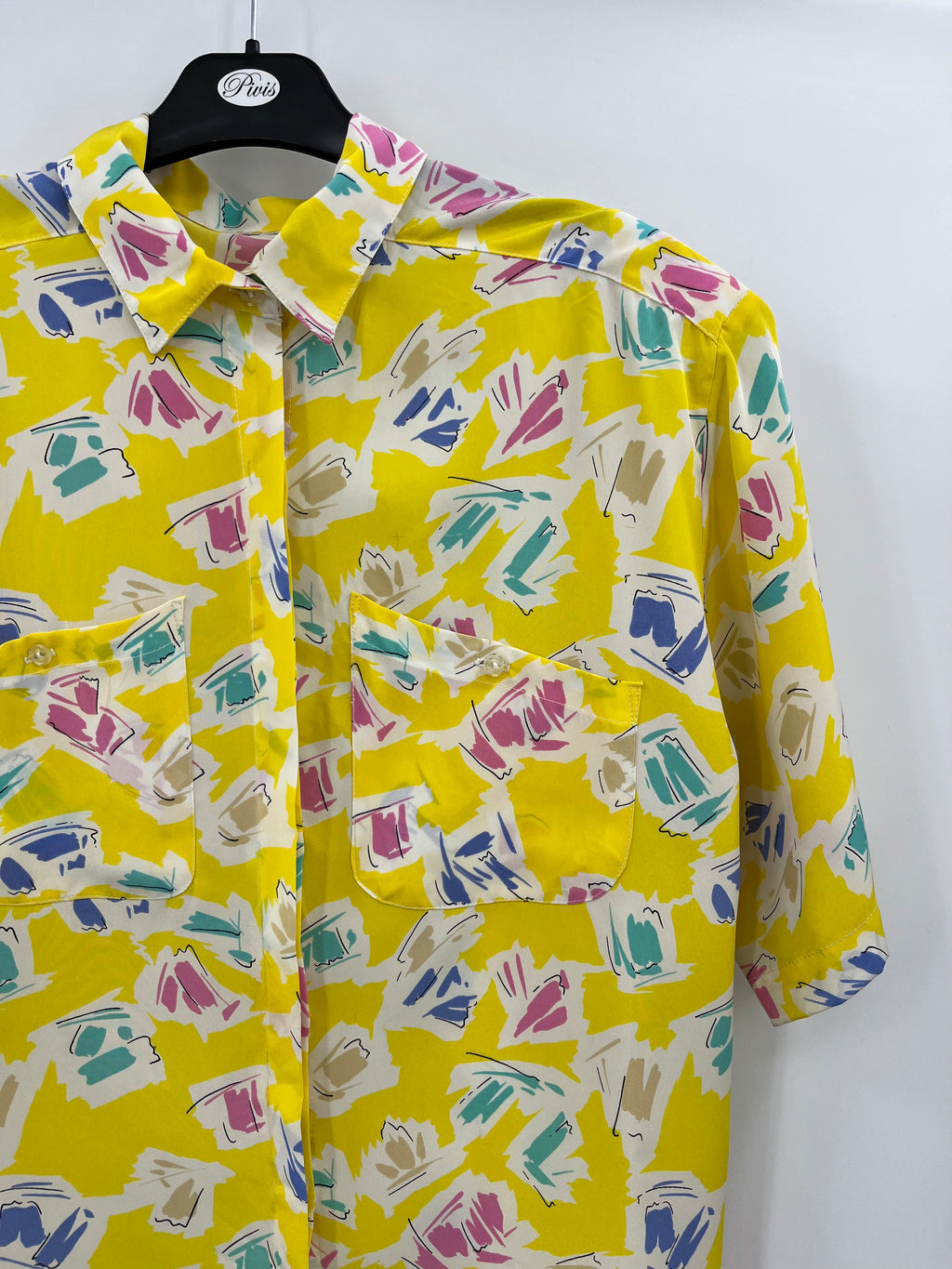 Bright yellow women's t-shirt, size 40-42