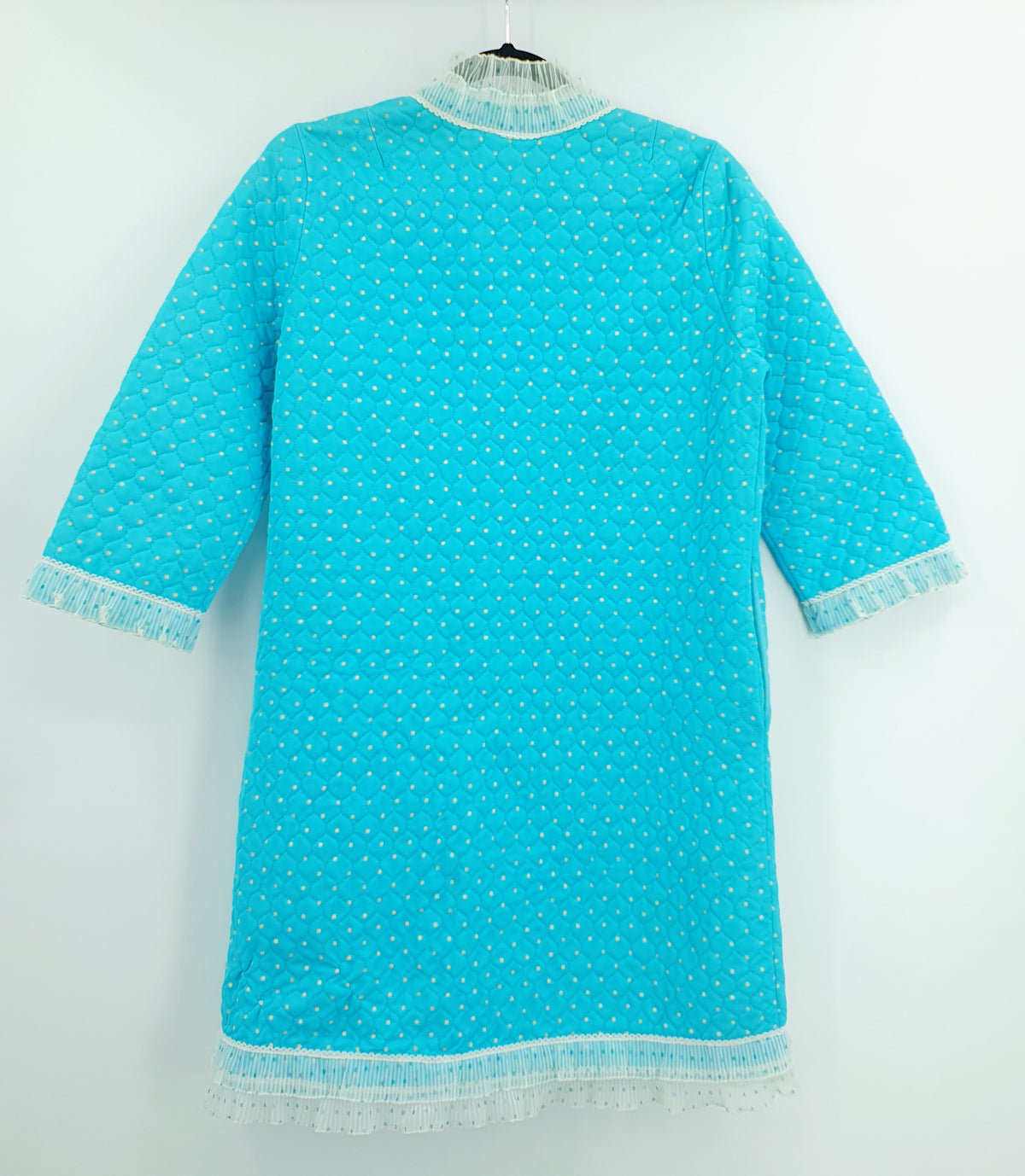 Pompadour, sininen aamutakki 60-luvulta, koko 36