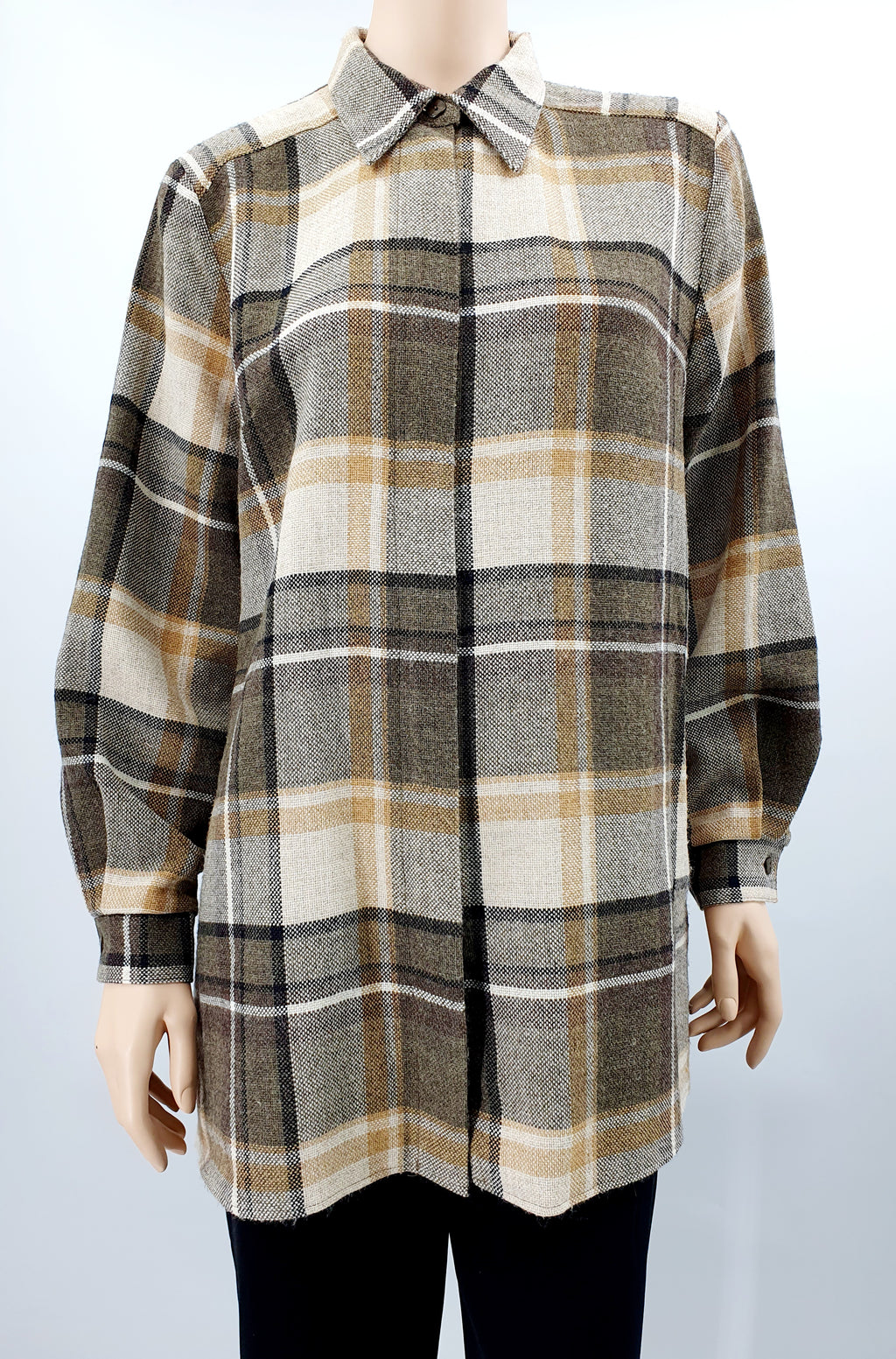 Viki by Pola, brown checked jacket, size 42