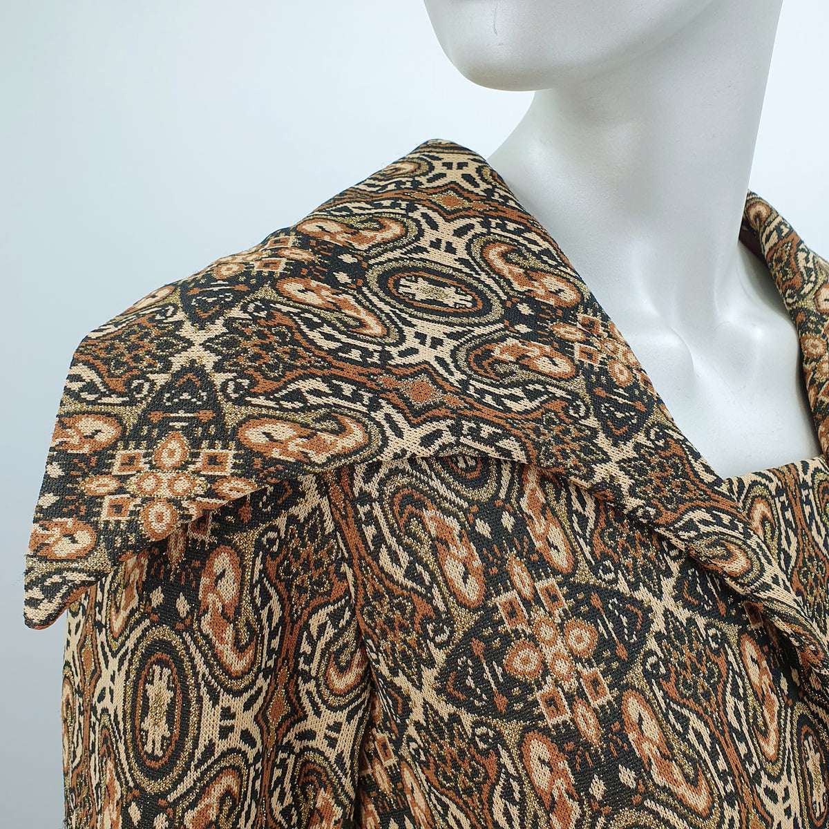 Juhlava maximekko 70-luvulta, koko 36