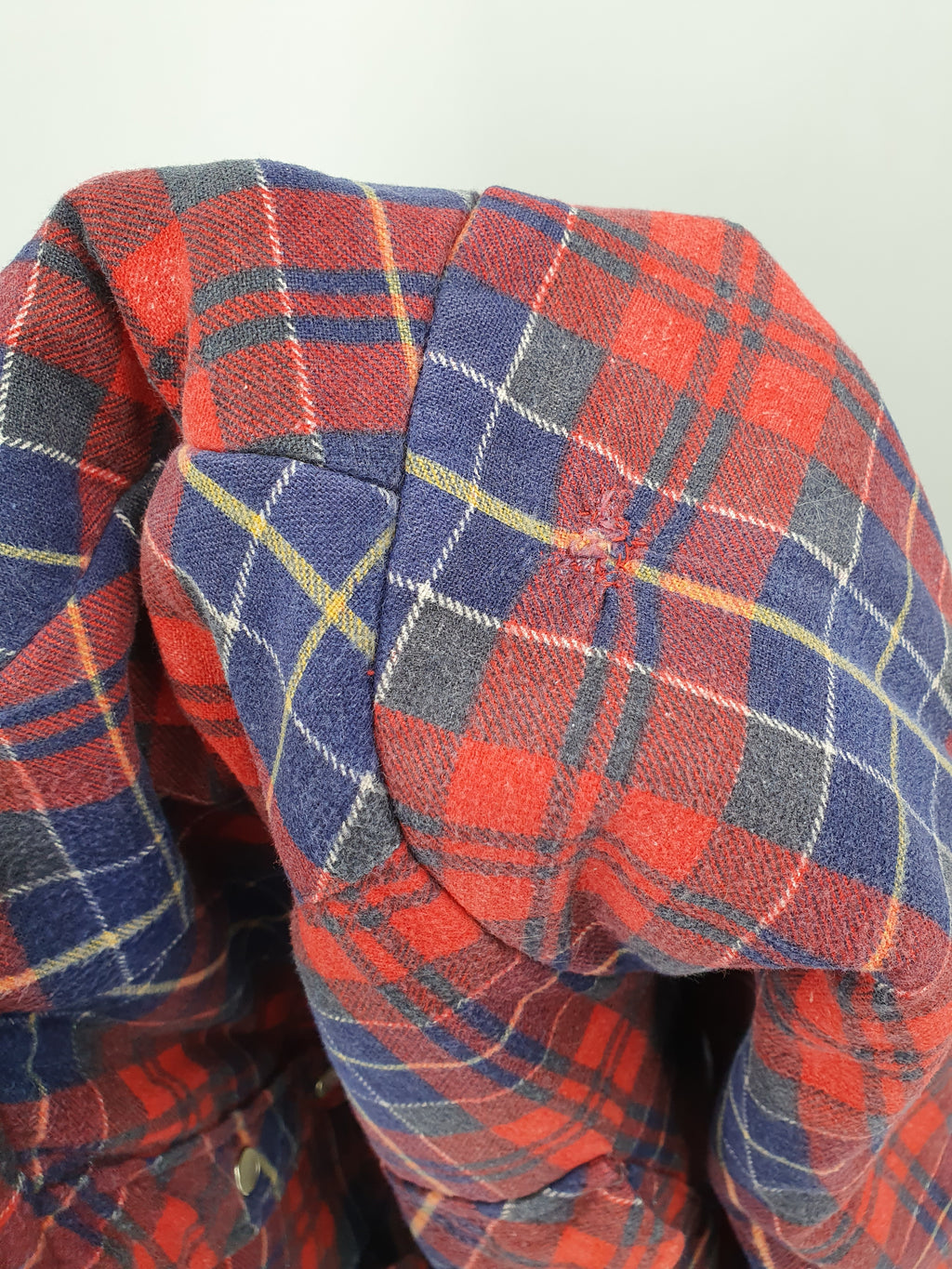 Palermo, men's checkered shirt with quilted lining, from the 80s, size M/L, women's 42