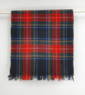 Merino, tartan wool scarf from the 70s-80s, size 25x120cm