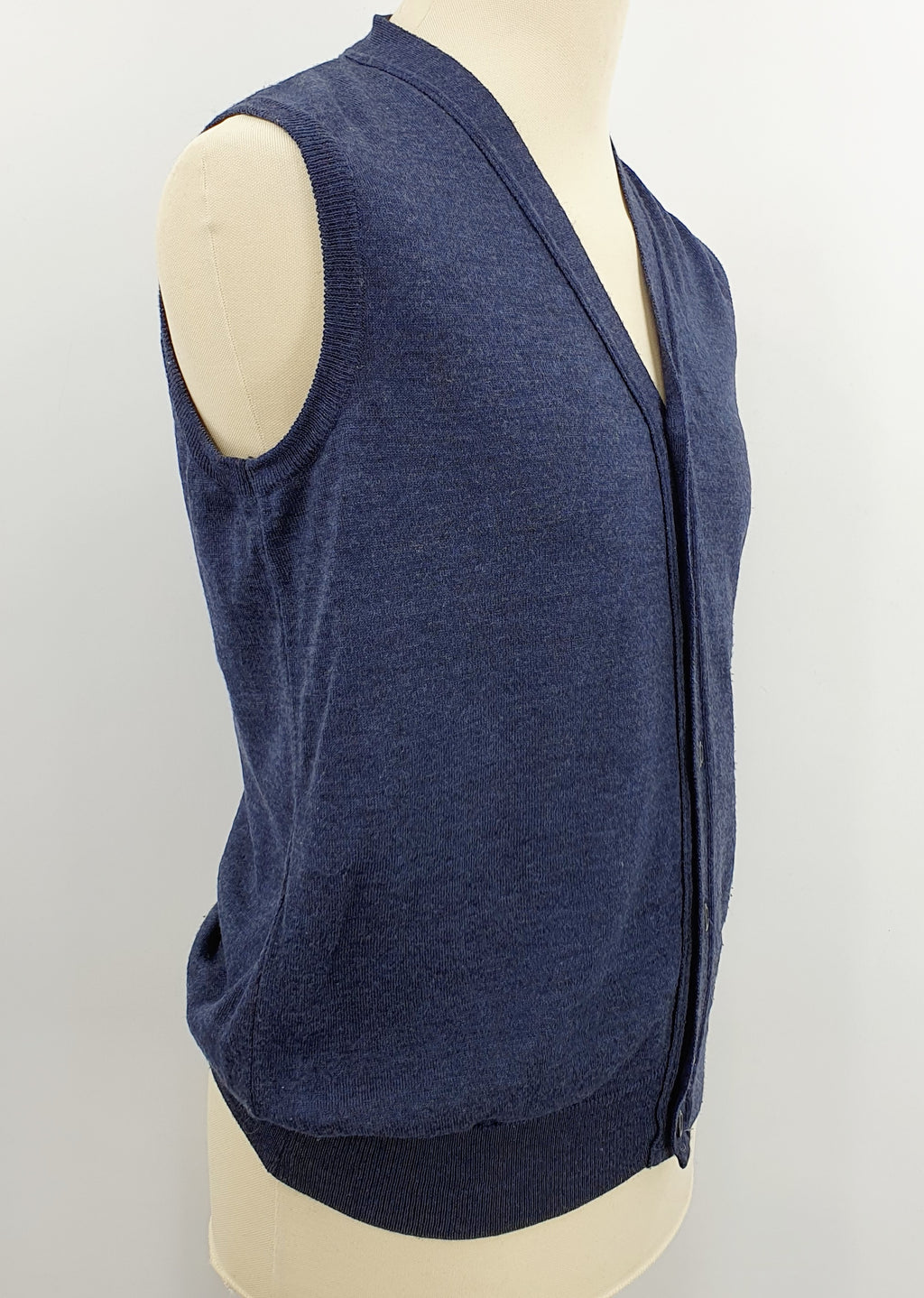 Montechiaro, men's wool vest, made in Italy, size S/M