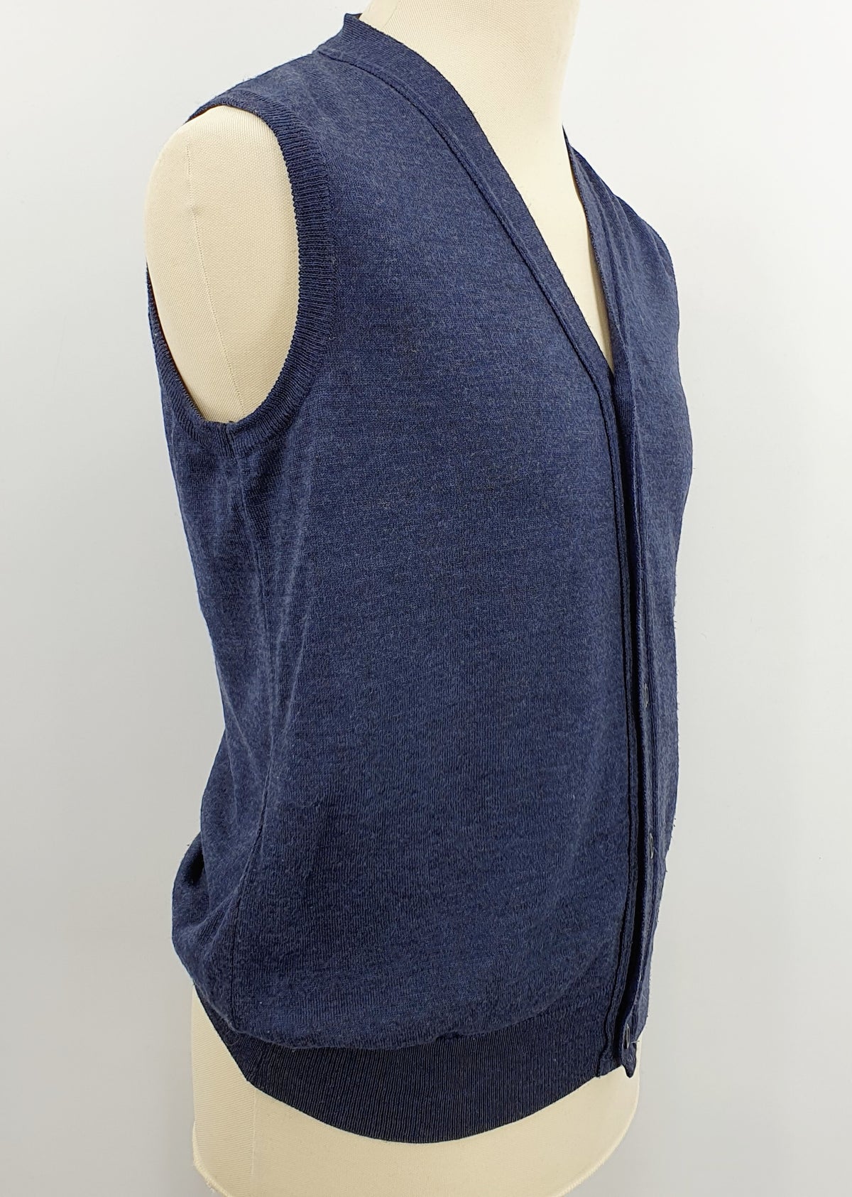 Montechiaro, men's wool vest, made in Italy, size S/M