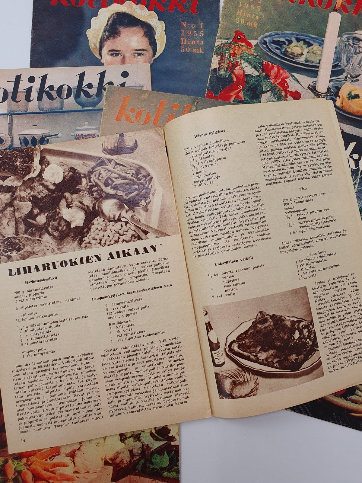 Kotikokki lehdet vuodelta 1955 | 7 nroa