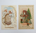 Vintage Christmas cards from the 1950s, 2 pcs