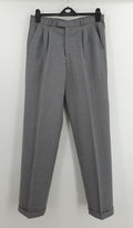 Luhta, men's gray straight pants from the 80s, waist 82cm