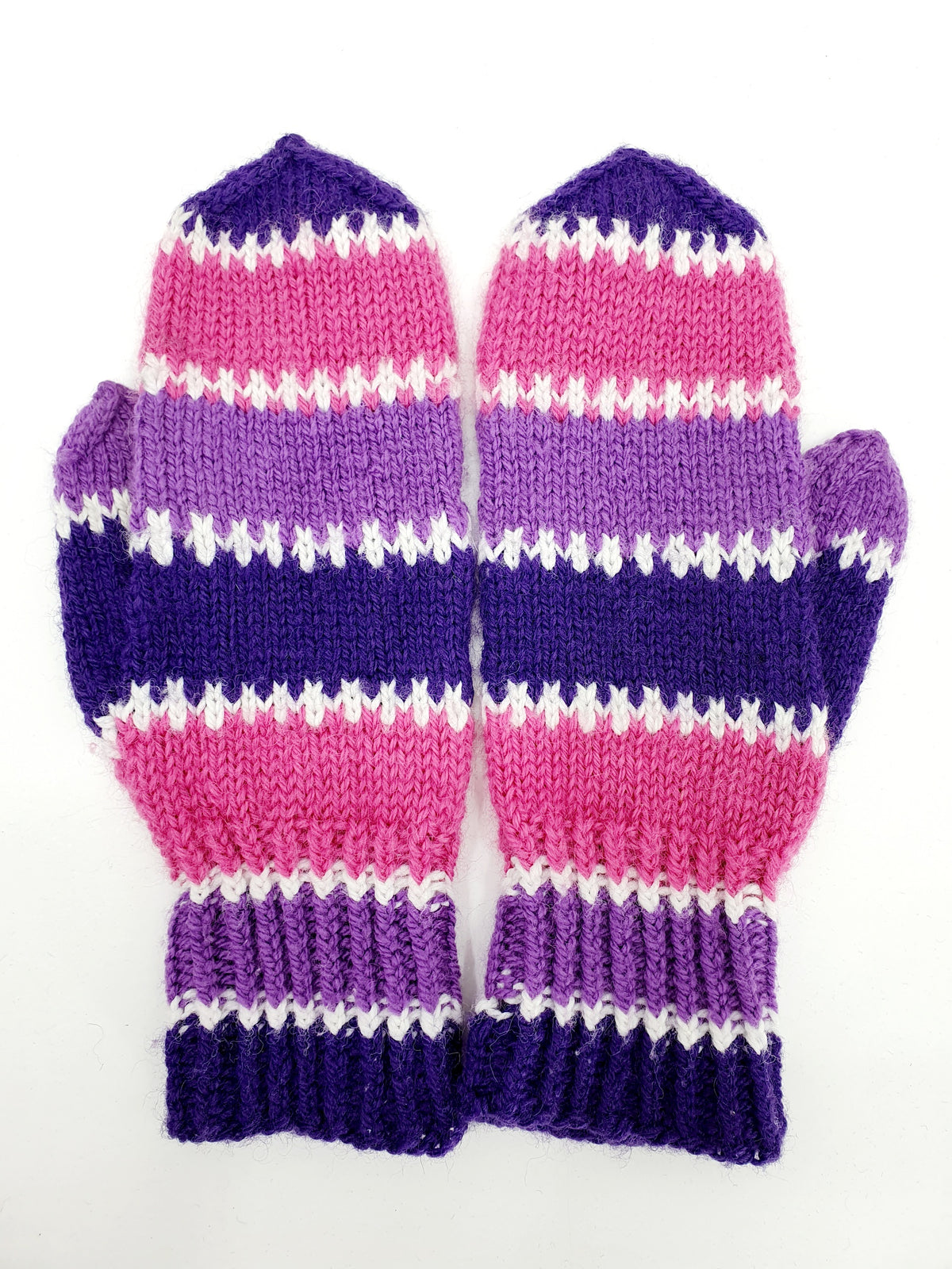 Wool mittens, 5 different pairs