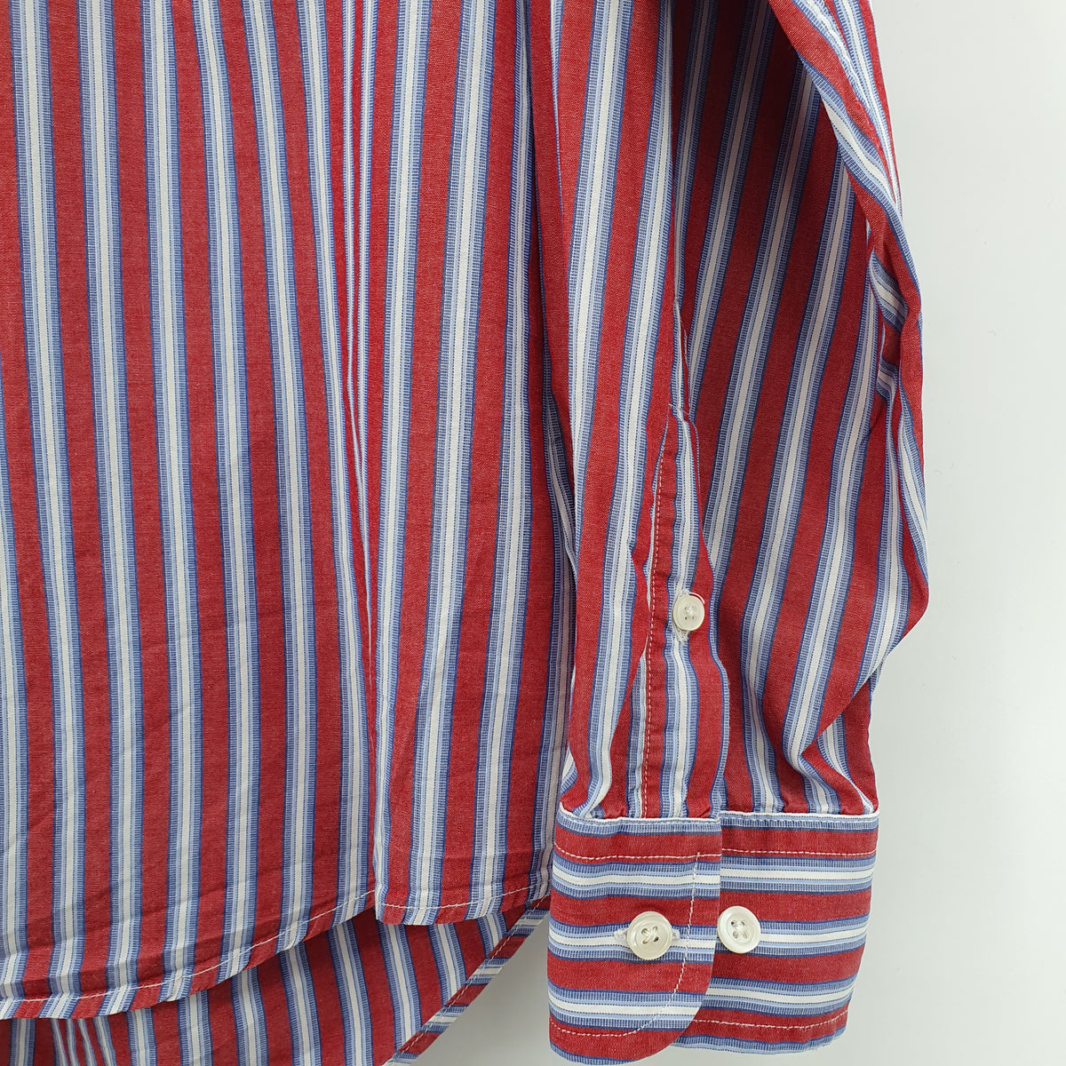 Tommy Hilfiger, men's cotton shirt from the 90s-2000s, size M