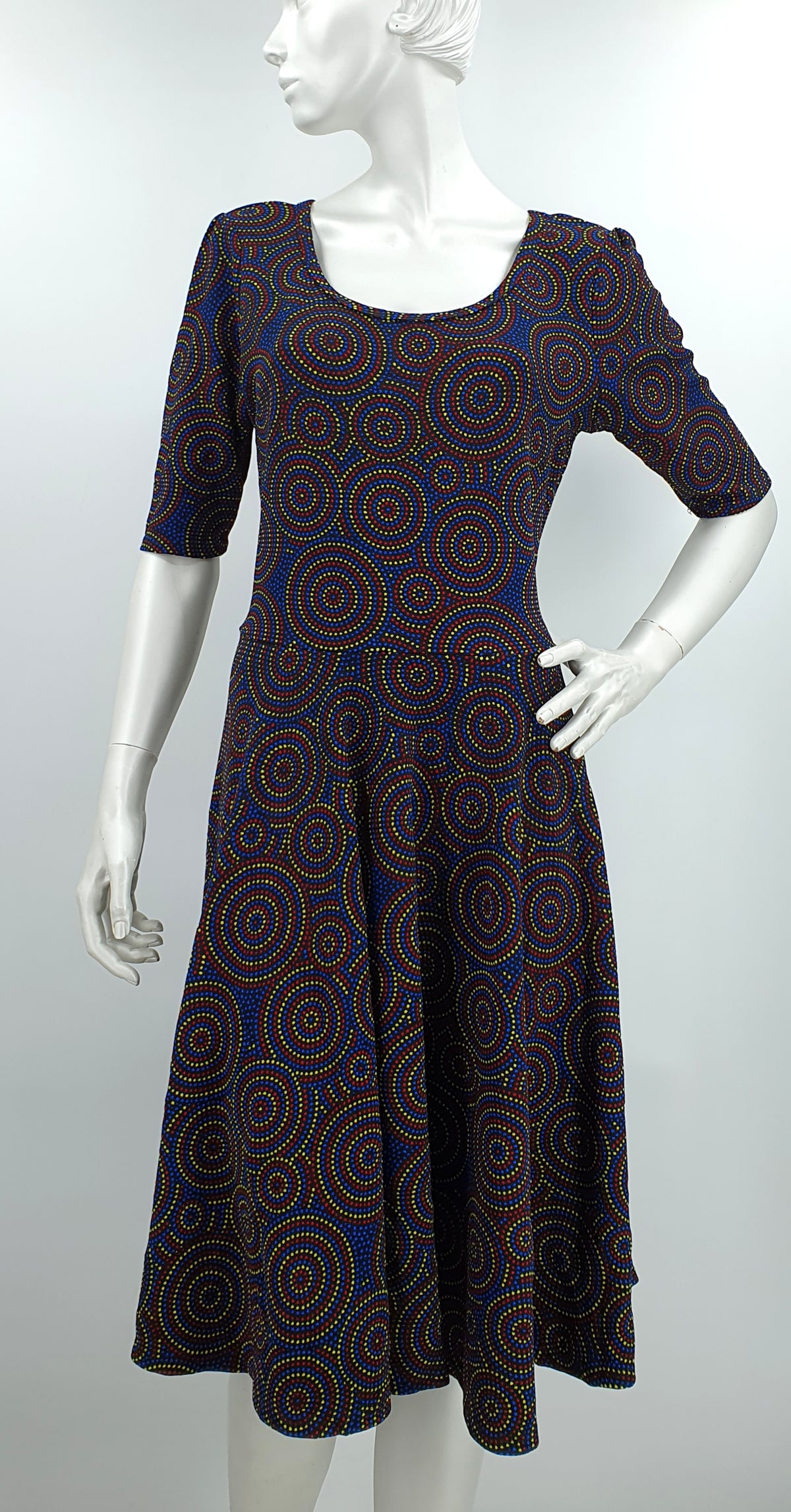 LulaRoe, kellohelmainen mekko 2000-luvulta, koko 38-40