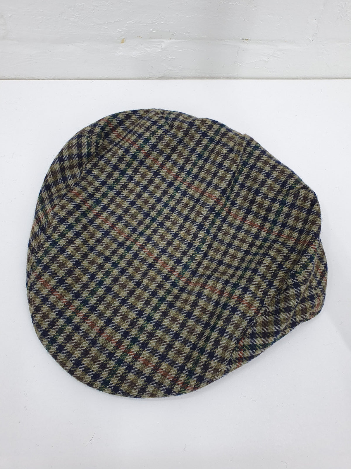 Skotlantilainen flat cap/ lätsä, ruutukuvioinen villakangas