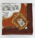 Canary Islands-themed scarf from the 80s-90s, size 77x77cm