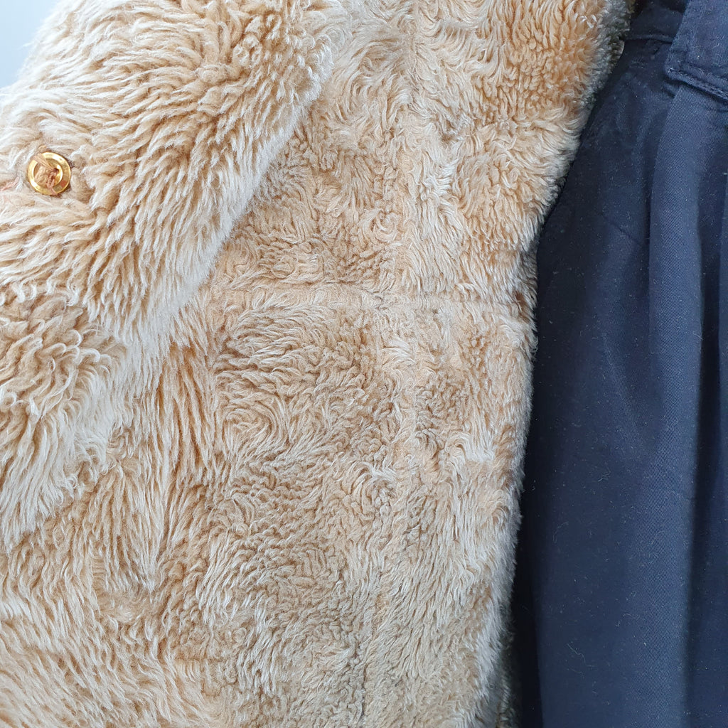 PTX brown teddy jacket from the 90s, size women's 44, men's L