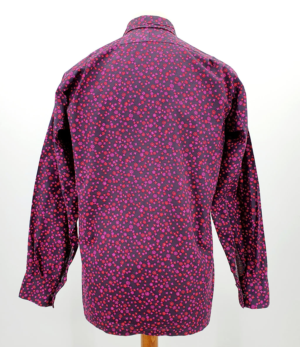 Masto product, men's cotton shirt with collar buckle, size S