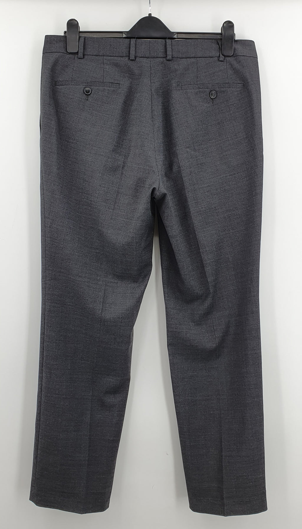 Turo Tailor, miesten tummanharmaat suorat housut 2000-luvulta, vyötärö 90cm