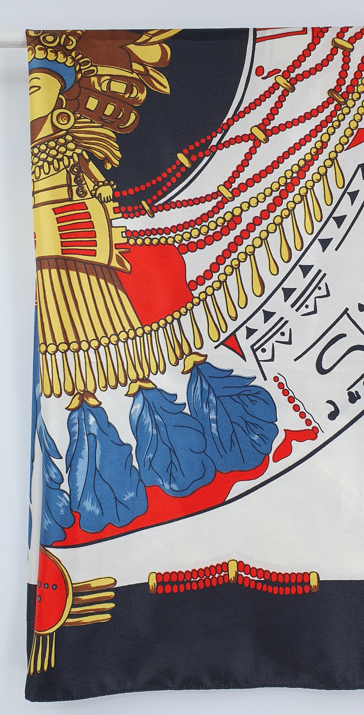 South American themed big scarf, size 86x86cm