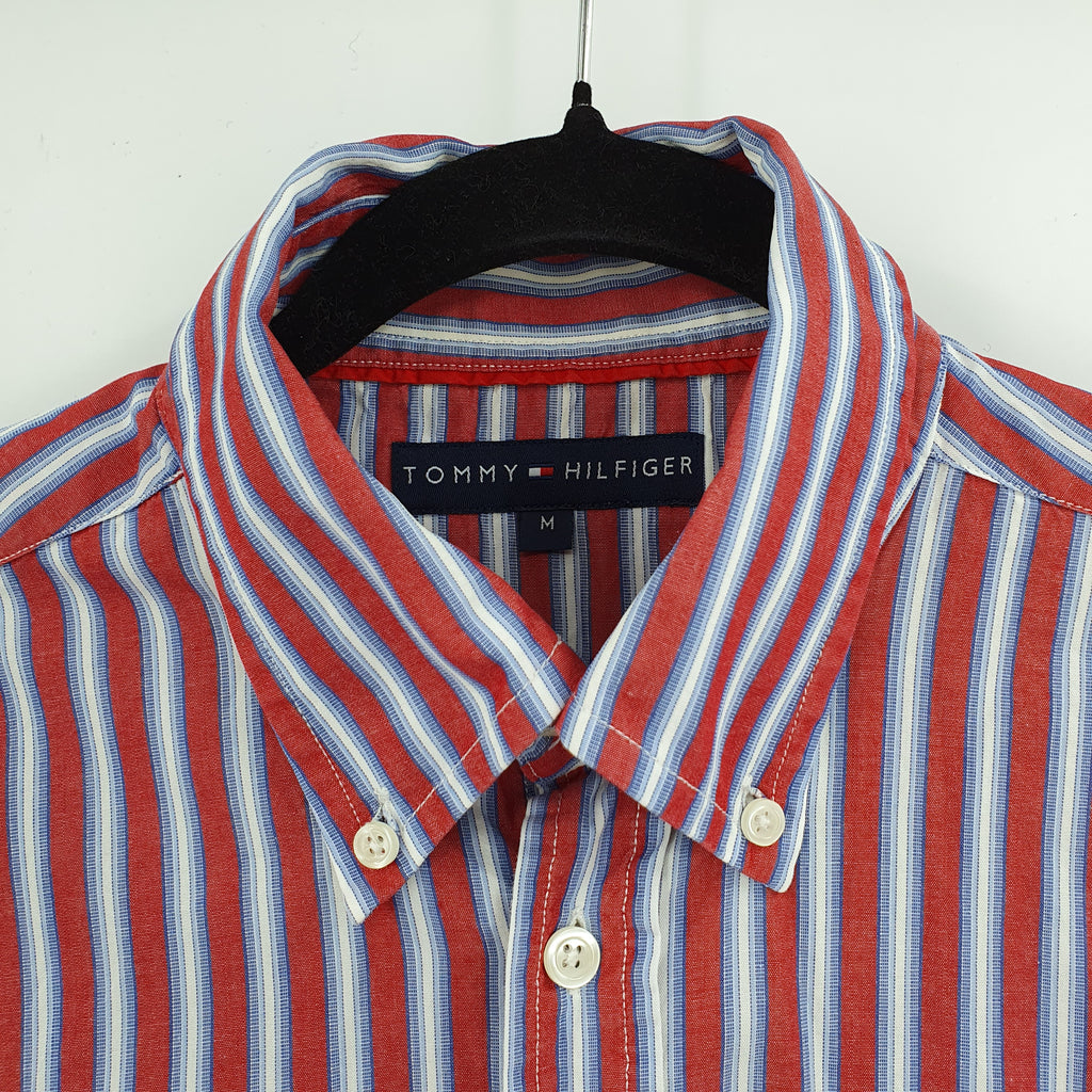 Tommy Hilfiger, men's cotton shirt from the 90s-2000s, size M