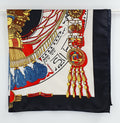 South American themed big scarf, size 86x86cm