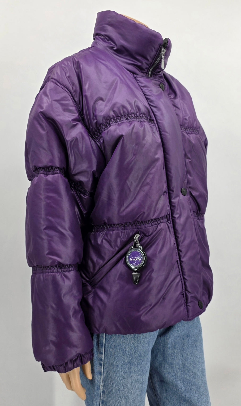 Tiklas, violetti toppatakki 90-luvulta, koko 42