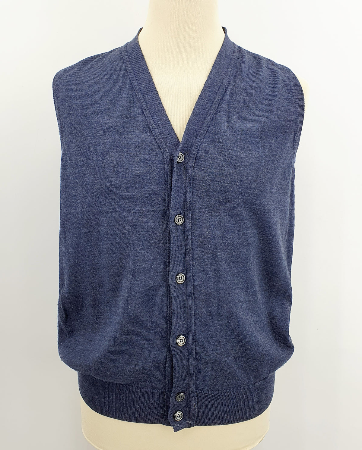 Montechiaro, men's wool vest, made in Italy, size S/M