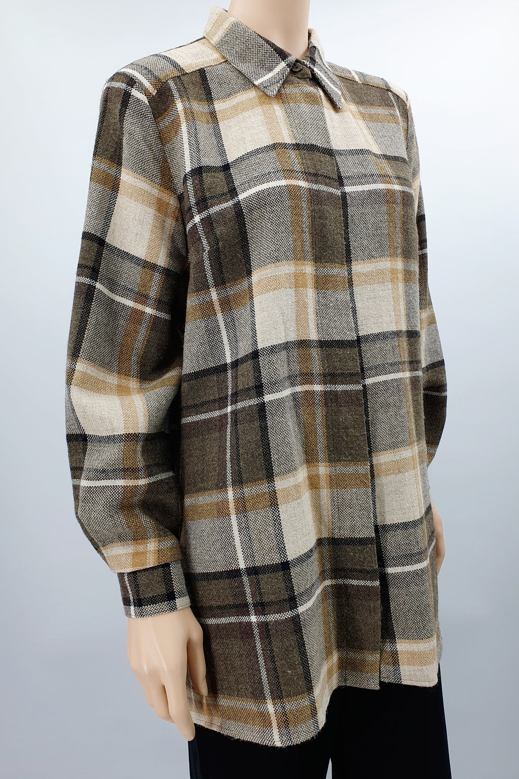 Viki by Pola, brown checked jacket, size 42