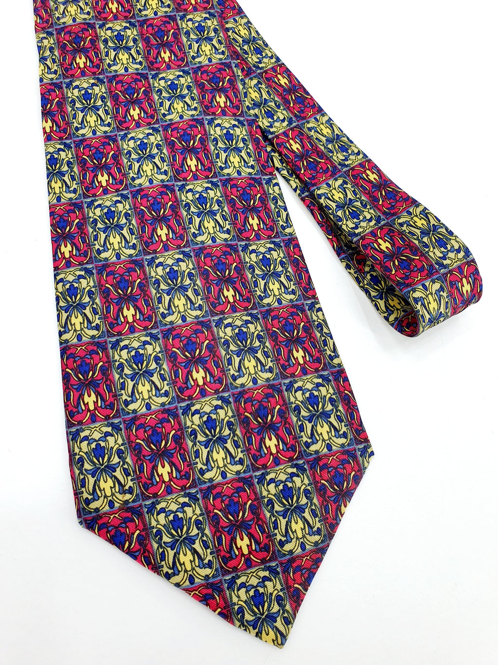 Marja Kurki, silkkikravatti 90-luvulta, Finnish vintage silk tie 90s