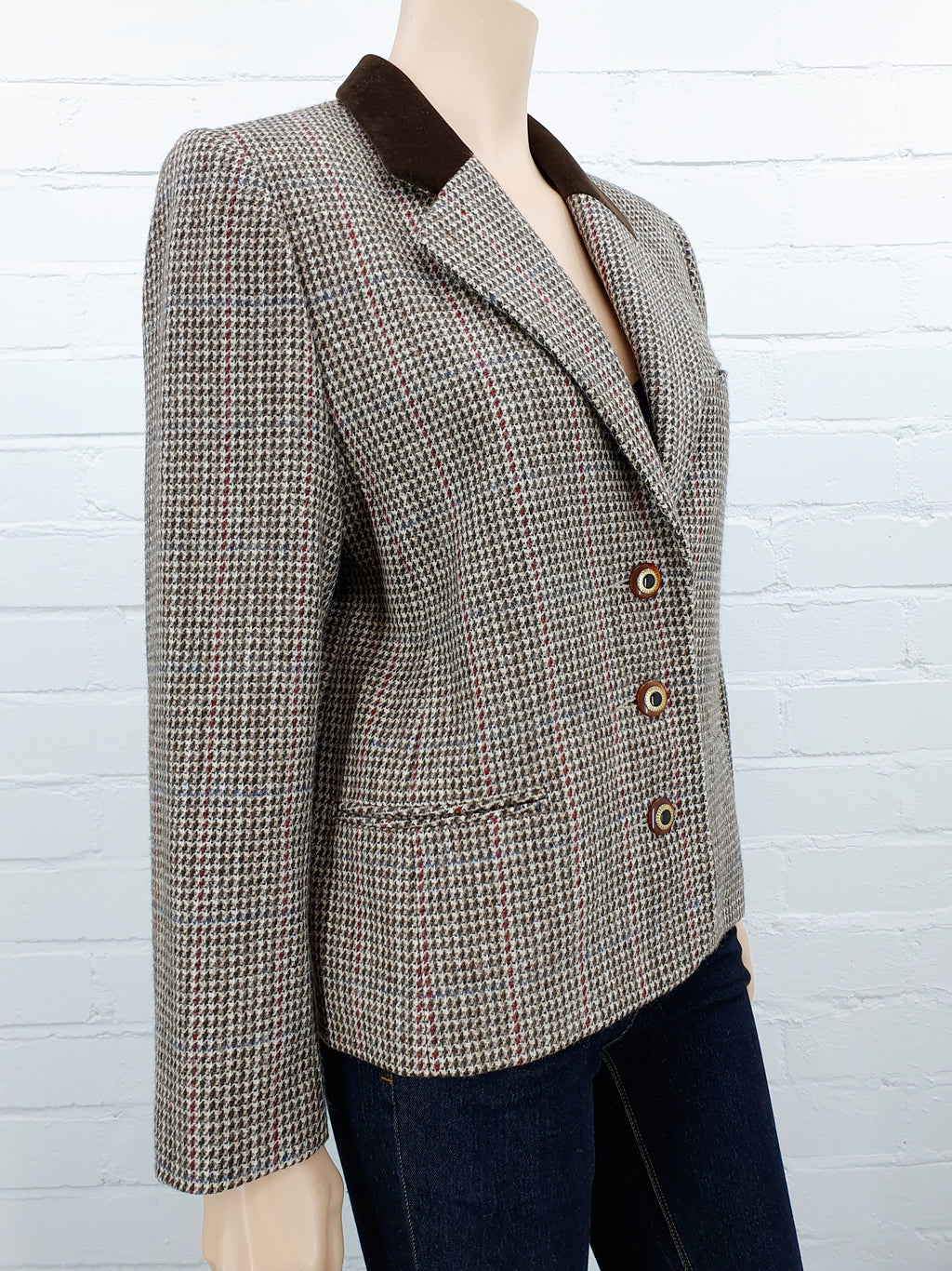 Helen Exclusive, brown wool jacket from the 90s | Size 38-40