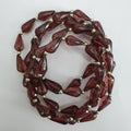 YR, brown long pearl necklace, length 60cm