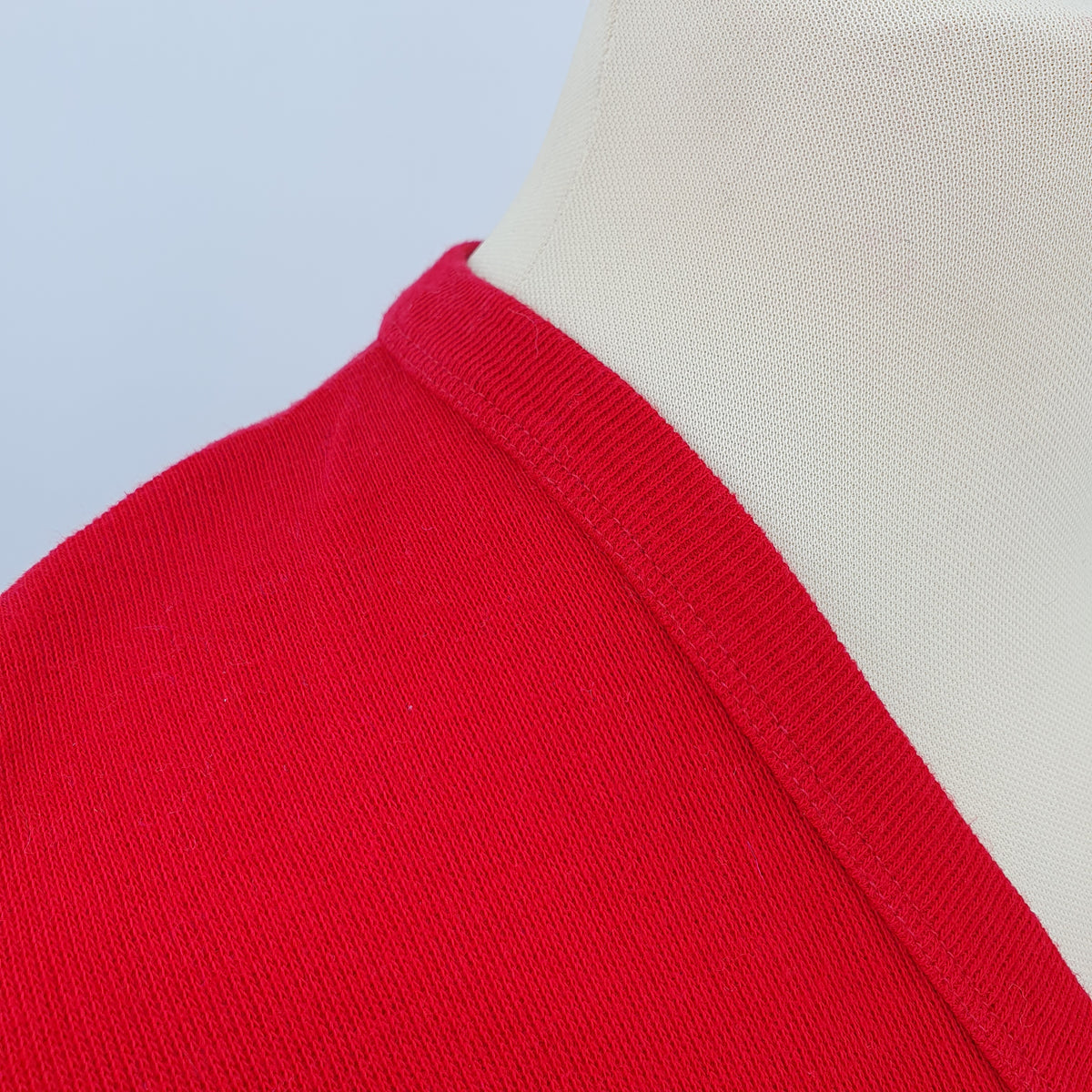 Harlon, men's red cotton vest from the 80s, size M