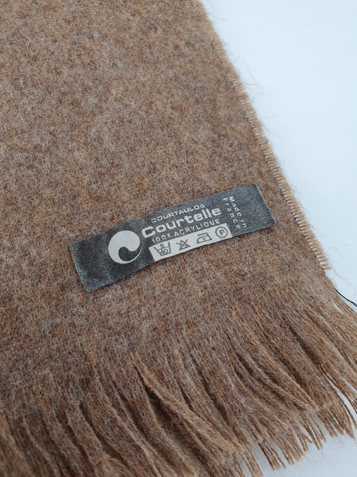 Miesten vintagehuivi | Vaalean ruskea | Koko 28x135cm