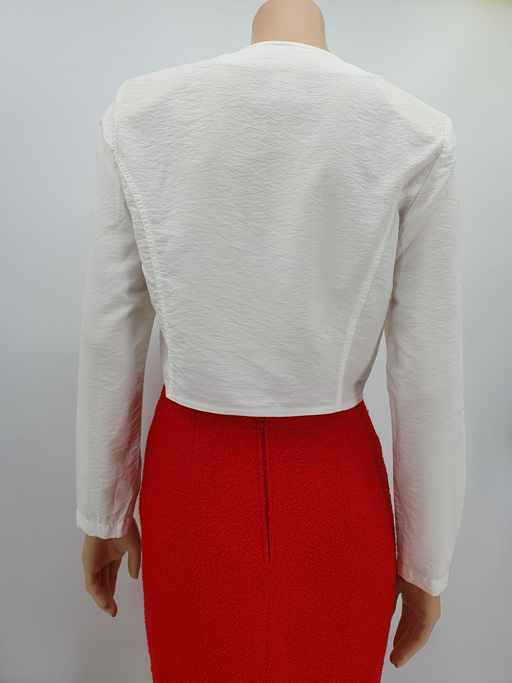 Merlyn, white short jacket from the 90s, size 36