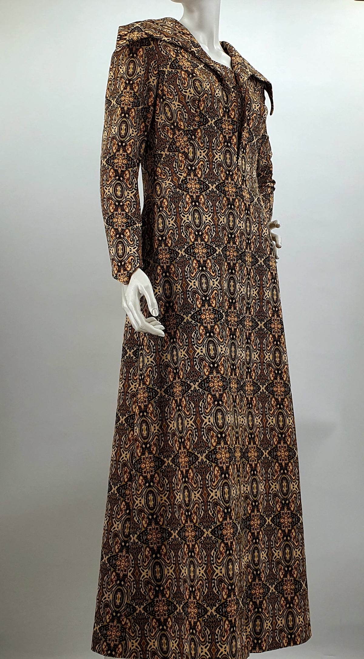 Juhlava maximekko 70-luvulta, koko 36