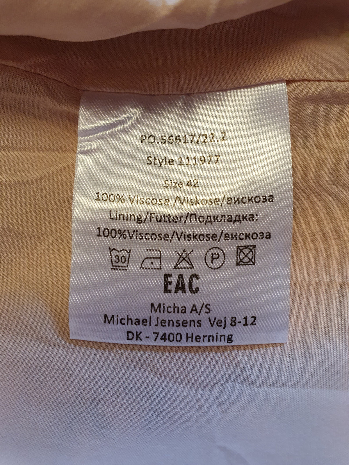 Vaaleanpunainen viskoosi kukkamekko 90-2000-luvulta, koko 38-40
