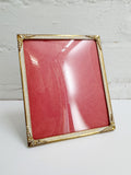 Cream and gold colored vintage photo frame | 50s-60s | Size 12x14.5cm