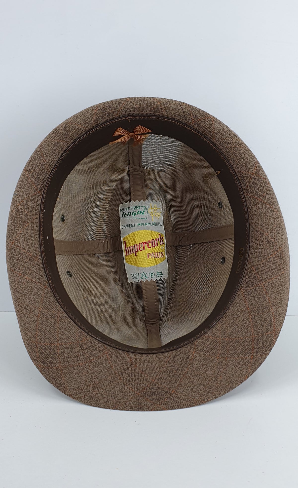 Impercork, miesten fedora hattu 70-luvulta, koko 54cm