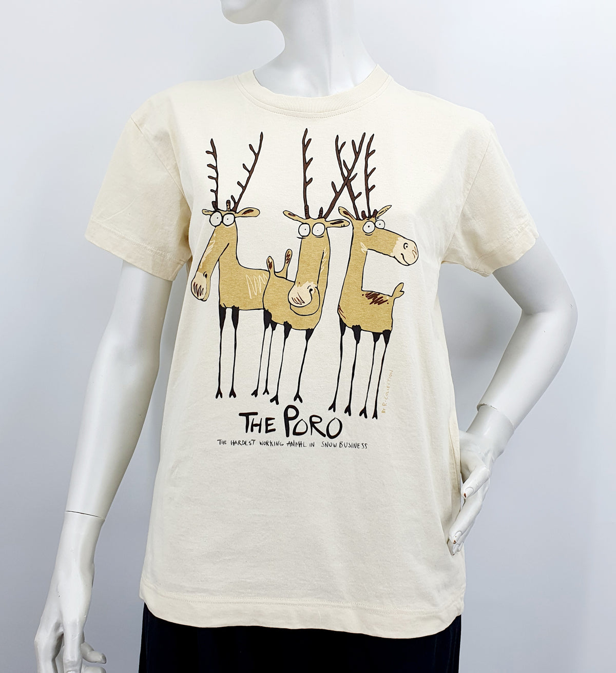 R-Collection, käyttämätön "The Poro" T-paita 90-luvulta, koko 36 (S)
