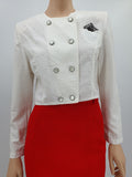 Merlyn, white short jacket from the 90s, size 36