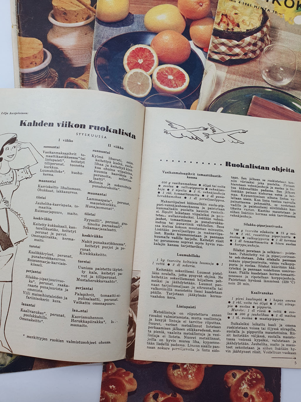 Kotikokki lehdet vuodelta 1961 | 7 nroa