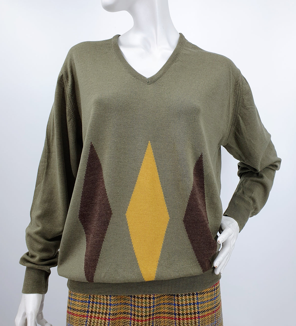 Iril, green sweater from the 80s-90s, size men's S/M, women's 40