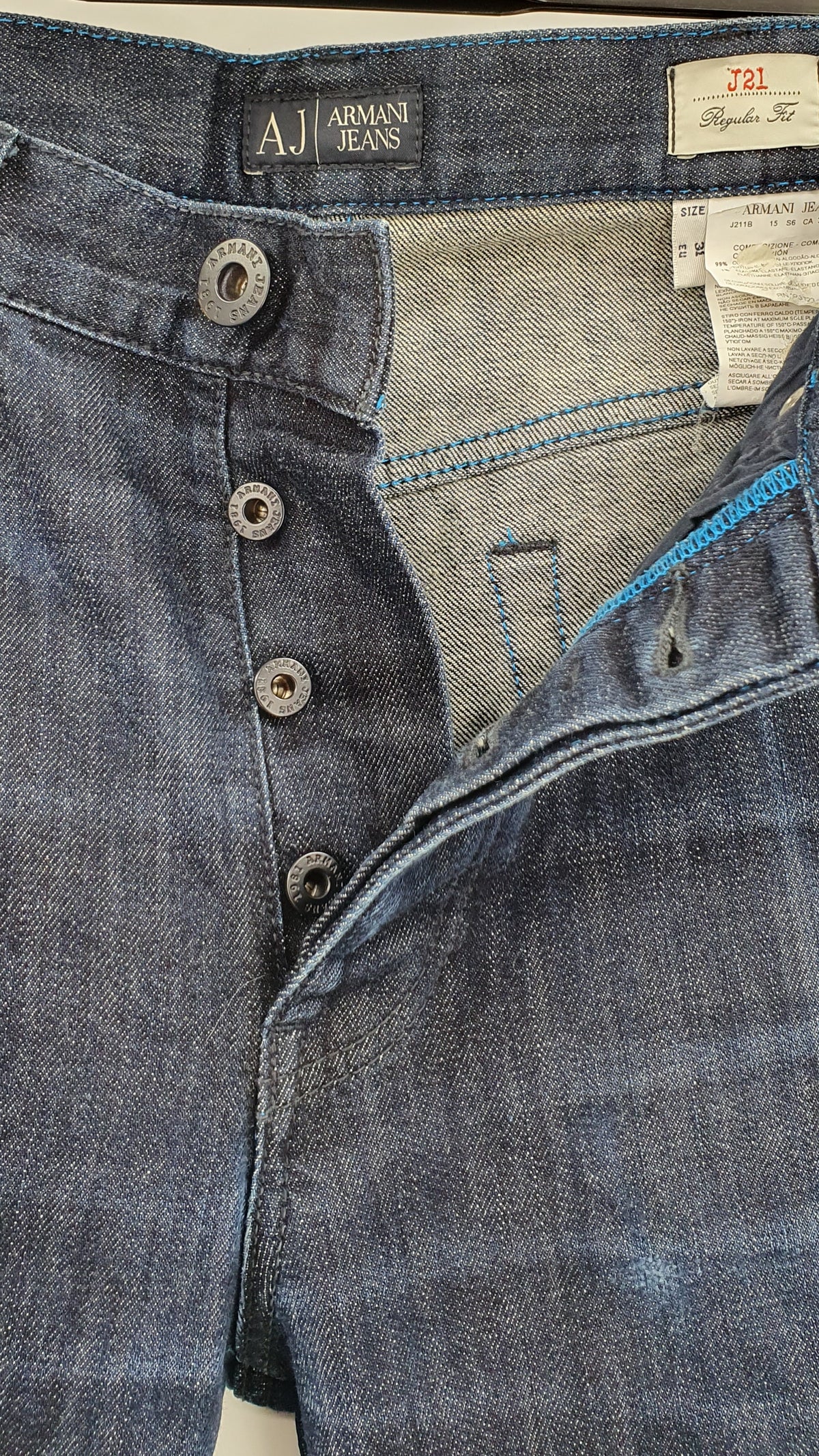 Armani Jeans, regular fit, miesten farkut 2000-luvulta, koko 31