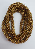 Bronze-colored pearl necklace, length 72cm