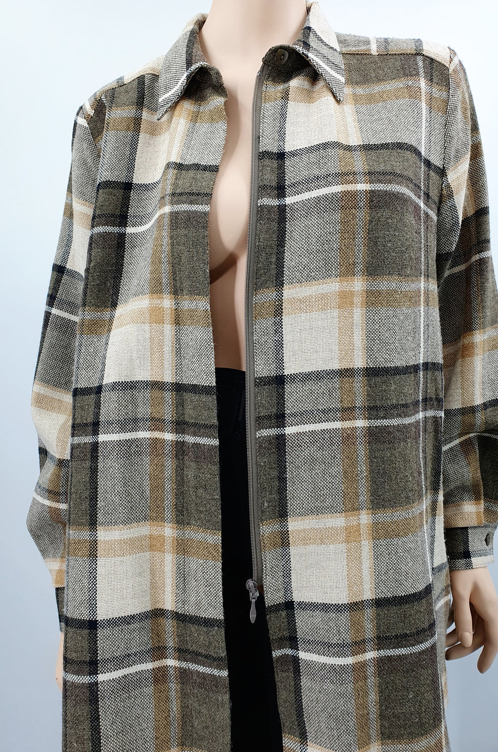 Viki by Pola, brown checked jacket, size 42